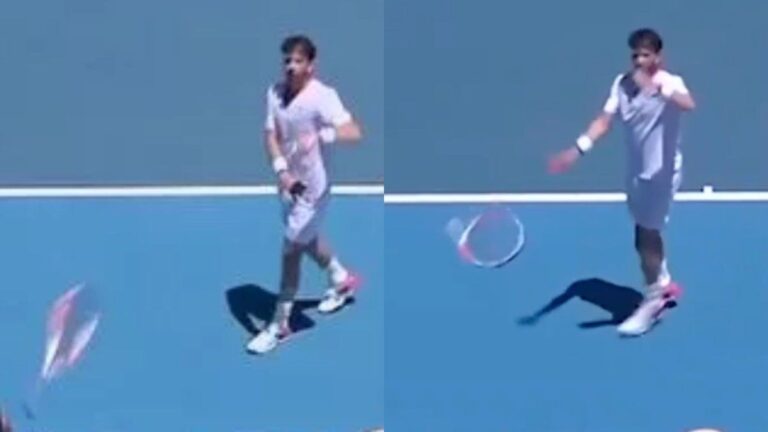 Video: Cameron Norrie golpeó a una espectadora tras perder un punto en Auckland