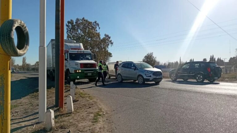 Un choque en cadena en el Alto Valle provocó caos vehicular en la Ruta 22