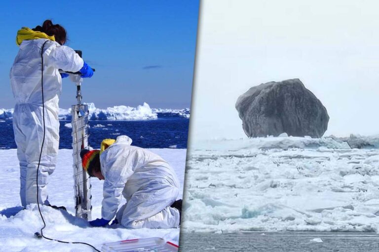 Captan un iceberg negro en Canadá: qué dicen los expertos sobre su color