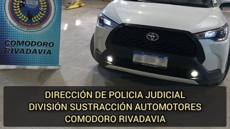 Secuestran un vehículo mellizo en el centro de Comodoro