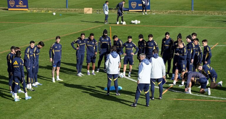 Con Russo internado, Boca volvió a las prácticas con múltiple comando