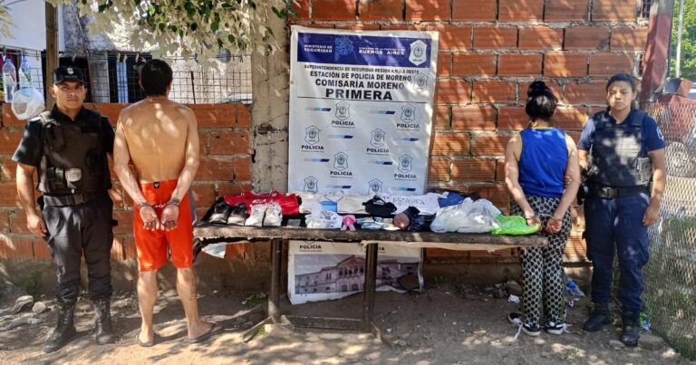 Detienen a una pareja por el crimen de un almacenero en Moreno: lo mataron para robarle un salame, cepillos de dientes y champú